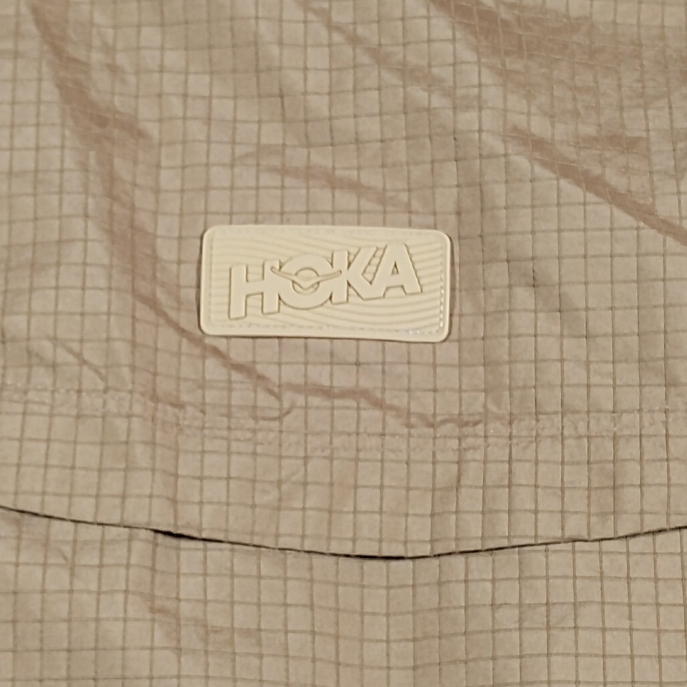 Hoka One One Outtrail SoulFocus Mens XL Fleece Lined Ripstop Jacket Tan Pink - Picture 11 of 12